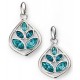 My-jewelry - D4970 - earring plated in rhodium and Swarovski crystal in 925/1000 silver