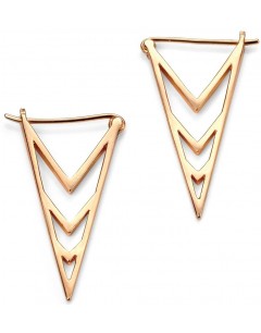 My-jewelry - D5091 - earring triangle trend Gold-plated in 925/1000 silver