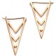 My-jewelry - D5091 - earring triangle trend Gold-plated in 925/1000 silver