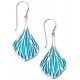 My-jewelry - D5099 - earring trend enamel blue in 925/1000 silver