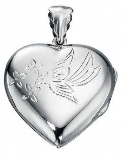 My-jewelry - D3145uk - Sterling silver pendant photo heart necklace