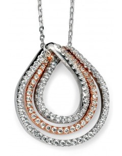 My-jewelry - D3740 - Collar trend rose Gold plated in 925/1000 silver