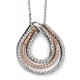 My-jewelry - D3740 - Collar trend rose Gold plated in 925/1000 silver