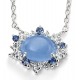 My-jewelry - D3745 - Collar trend cat eye blue and zirconium in 925/1000 silver