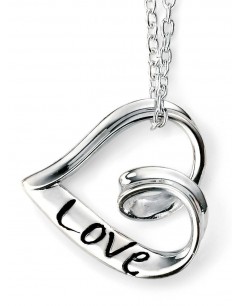 My-jewelry - D3805 - Necklace Love rhodium-plated in 925/1000 silver