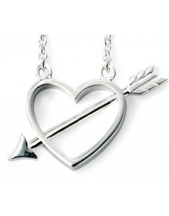 My-jewelry - D3821 - Necklace arrow cupid rhodium-plated in 925/1000 silver