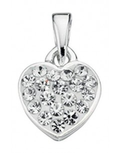 My-jewelry - D3298uk - Sterling silver heart, and zirconium necklace