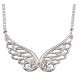 My-jewelry - D3860 - Collar trend wings angel rhodium-plated in 925/1000 silver