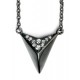 My-jewelry - D3918 - Collar trend-plated colbalt and zirconium in 925/1000 silver