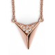 My-jewelry - D3919c - Collar trend rose Gold plated and zirconium in 925/1000 silver