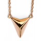 My-jewelry - D3920 - Collar trend rose Gold plated and zirconium in 925/1000 silver