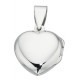 Necklace pendant picture heart in 925/1000 silver