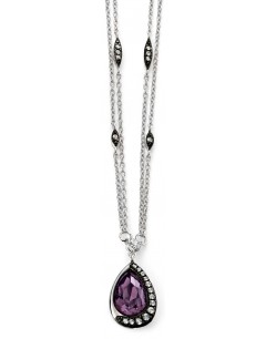  My-jewelry - D3927 - Collar trend amethyst Swarovski crystal in 925/1000 silver