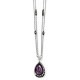  My-jewelry - D3927 - Collar trend amethyst Swarovski crystal in 925/1000 silver