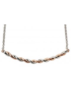 My-jewelry - D3928 - Collar trend rose Gold plated and rhodium in 925/1000 silver