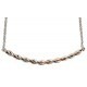 My-jewelry - D3928 - Collar trend rose Gold plated and rhodium in 925/1000 silver