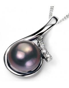 My-jewelry - D3792 - Collar trend pearl and zirconium in 925/1000 silver