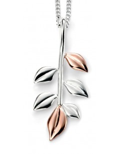 My-jewelry - D4151 - Collar trend leaves rose Gold plated in 925/1000 silver