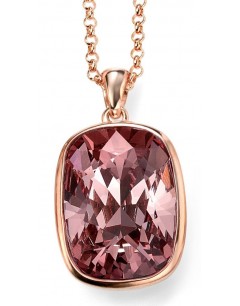 My-jewelry - D4163m - Collar trend rose Gold plated and Swarovski crystal in 925/1000 silver