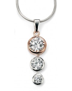My-jewelry D4167 - Collar trend rose Gold plated and zirconium in 925/1000 silver