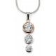 My-jewelry D4167 - Collar trend rose Gold plated and zirconium in 925/1000 silver