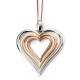 My-jewelry - D4194c - Necklace hearts-trend rose Gold plated and plaué Gold, rhodium-plated in 925/1000 silver