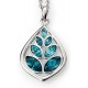 My-jewelry - D4205 - Collar flower in Swarovski crystal and rhodium-plated in 925/1000 silver