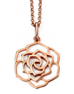My-jewelry - D4211c - Necklace Pink rose Gold plated in 925/1000 silver