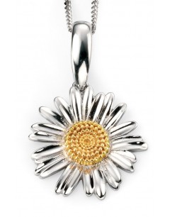 My-jewelry - D4222c - flower Necklace Gold-plated in 925/1000 silver