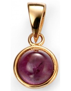 My-jewelry - D4341 - Necklace trend Gold plated and amethyst in 925/1000 silver