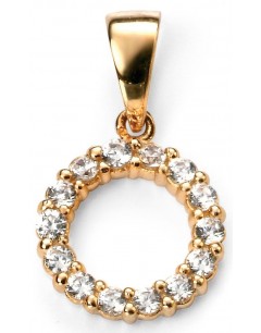 My-jewelry - D4343 - Necklace Gold plated and zirconium in 925/1000 silver