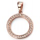 My-jewelry - D4345 - Necklace rose Gold plated and zirconium in 925/1000 silver