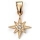 My-jewelry - D4347 - Necklace star Gold-plated and zirconium in 925/1000 silver