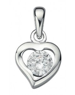 My-jewelry - D3511uk - Sterling silver heart and zirconium necklace