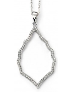 My-jewelry - D4363uk - Sterling silver trend zirconium necklace