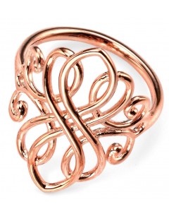 My-jewelry - D3308 - Ring trend rose Gold plated in 925/1000 silver