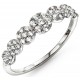 My-jewelry - D3418c - Ring trend-plated rhodium and zirconium in 925/1000 silver