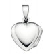 Necklace pendant picture heart in 925/1000 silver