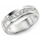 My-jewelry - D3435 - Rings tend brushed zirconium in 925/1000 silver