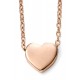 My-jewelry - D235c - Pretty necklace heart rose Gold 375/1000