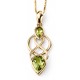 My-jewelry - D988c - Pretty necklace peridot Gold 375/1000