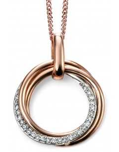 My-jewelry - D2004 - diamond Necklace in rose Gold 375/1000