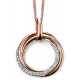 My-jewelry - D2004 - diamond Necklace in rose Gold 375/1000