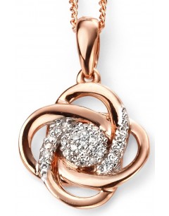 My-jewelry - D2016 - diamond Necklace in rose Gold 375/1000