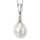 My-jewelry - D2018 - Necklace pearl and diamond white Gold 375/1000