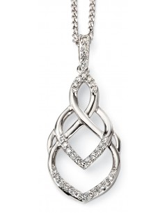 My-jewelry - D2028 - diamond Necklace in white Gold 375/1000