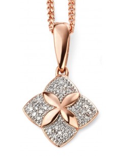 My-jewelry - D2029 - Collar trend diamond rose Gold 375/1000