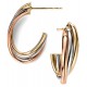 My-jewelry - D2010 - earring, white Gold and pink Gold, Gold 375/1000
