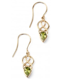 My-jewelry - D2017buk - 9k trend peridot Gold earring