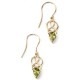 My-jewelry - D2017b - earring trend peridot Gold 375/1000